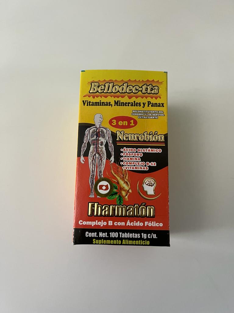 Suplemento Basico Hierro 3 en 1 Bedoyecta Neurobion B12 100