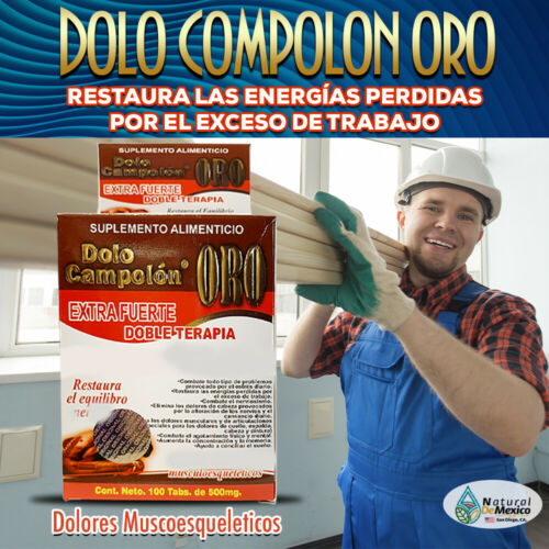 DOLO COMPOLON ORO Extra Fuerte para restaurar las energias perdidas por trabajo